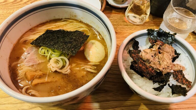 こうかいぼうの味付たまごらーめんとちゃーしゅうごはん