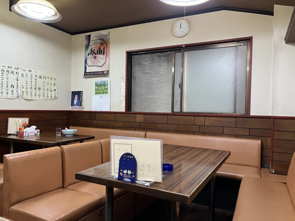 The traditional interior of Ikomanken Ogibashi store