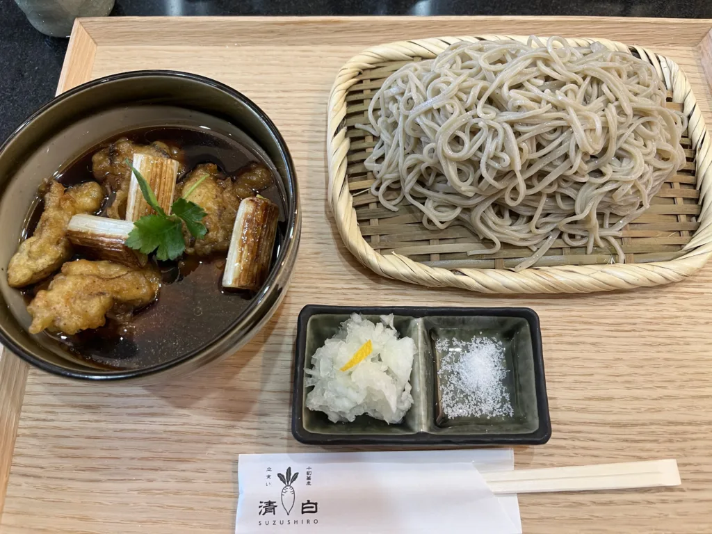Seihaku Oyster Tsuke Soba Noodles 100% Soba Noodles