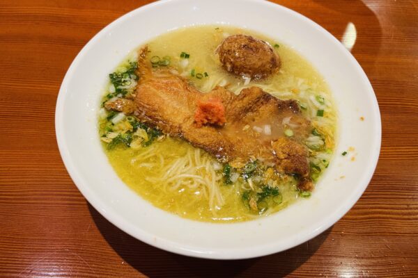 江東区富岡にある鳥料理 有明で水炊きラーメンを食べてきました