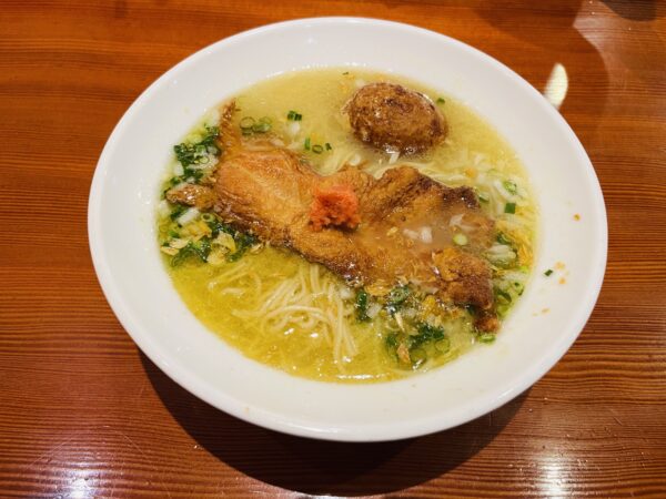 江東区富岡にある鳥料理 有明で水炊きラーメンを食べてきました